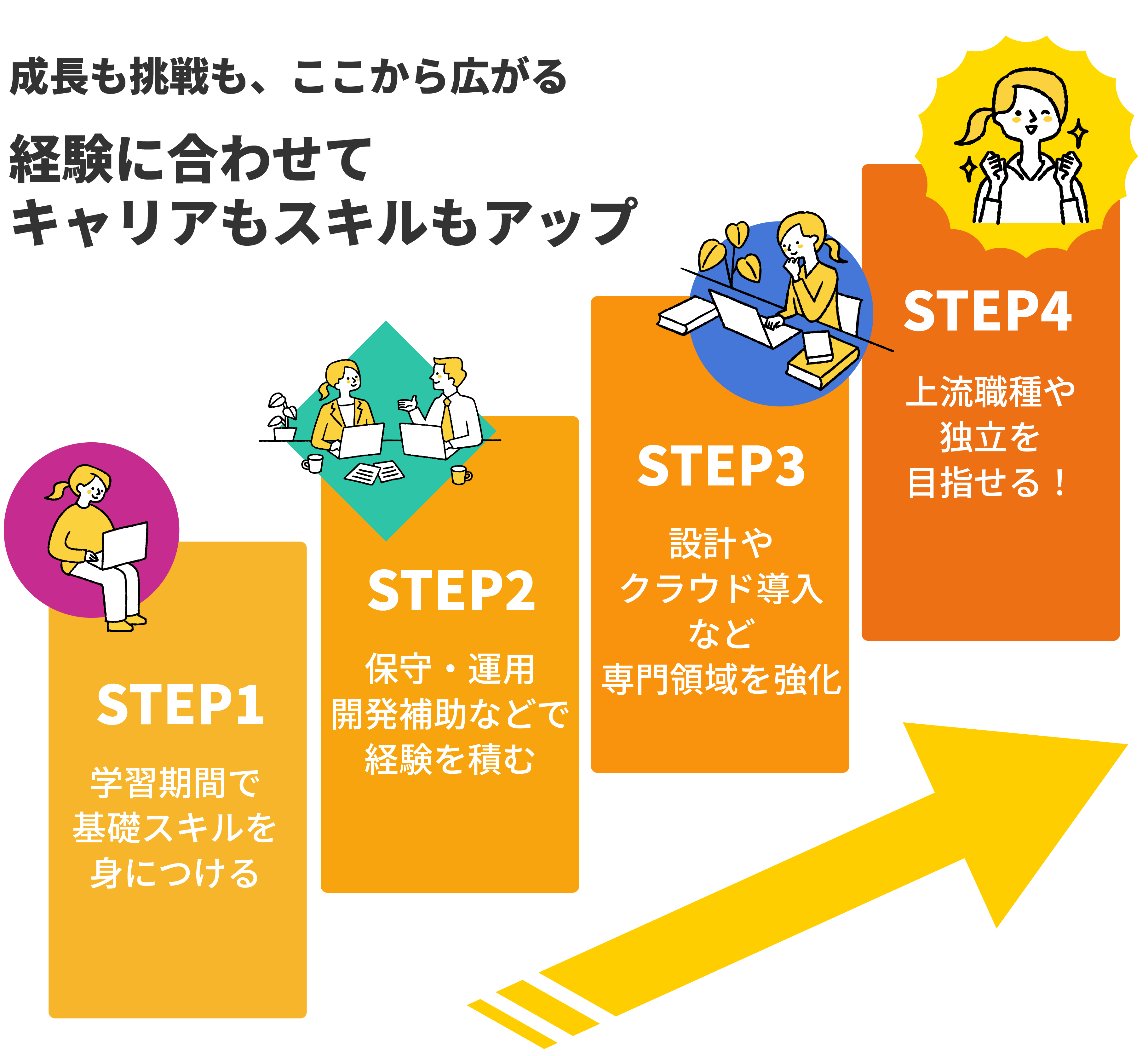 選べるキャリアの道